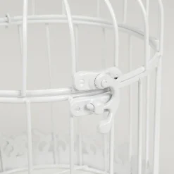 Decoración De Primavera>DecoWoerner Set De 3 Jaulas Vintage Blancas 41 Cm blanco
