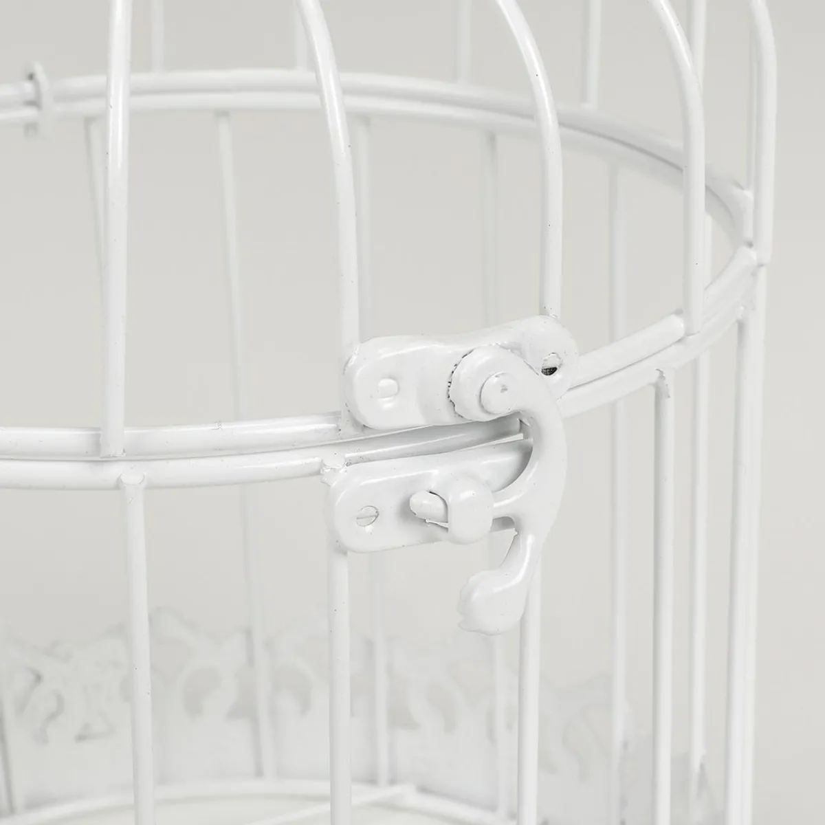 Decoración De Primavera>DecoWoerner Set De 3 Jaulas Vintage Blancas 41 Cm blanco