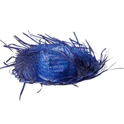 Decoración De Verano>DecoWoerner Sombrero De Paja Decorativo, , Ø 40 Cm azul