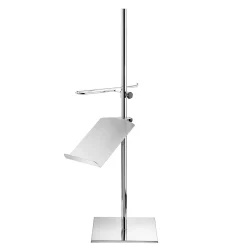 Bustos De Costura>DecoWoerner Soporte Cromado Para Bustos De Sastre Con Presentador De Zapatos 40 X 40 X 100 Cm plata