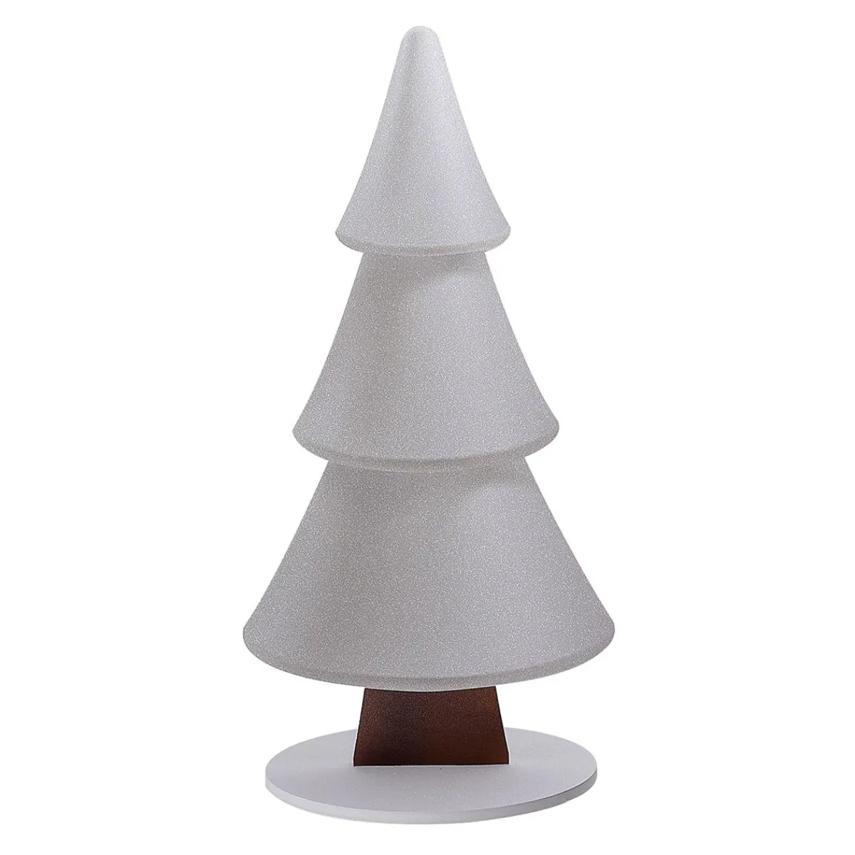 Decoración De Invierno|Figuras De Navidad>DecoWoerner Soporte De Abeto De Nieve Con Purpurina 34 X 69 Cm Plata blanco