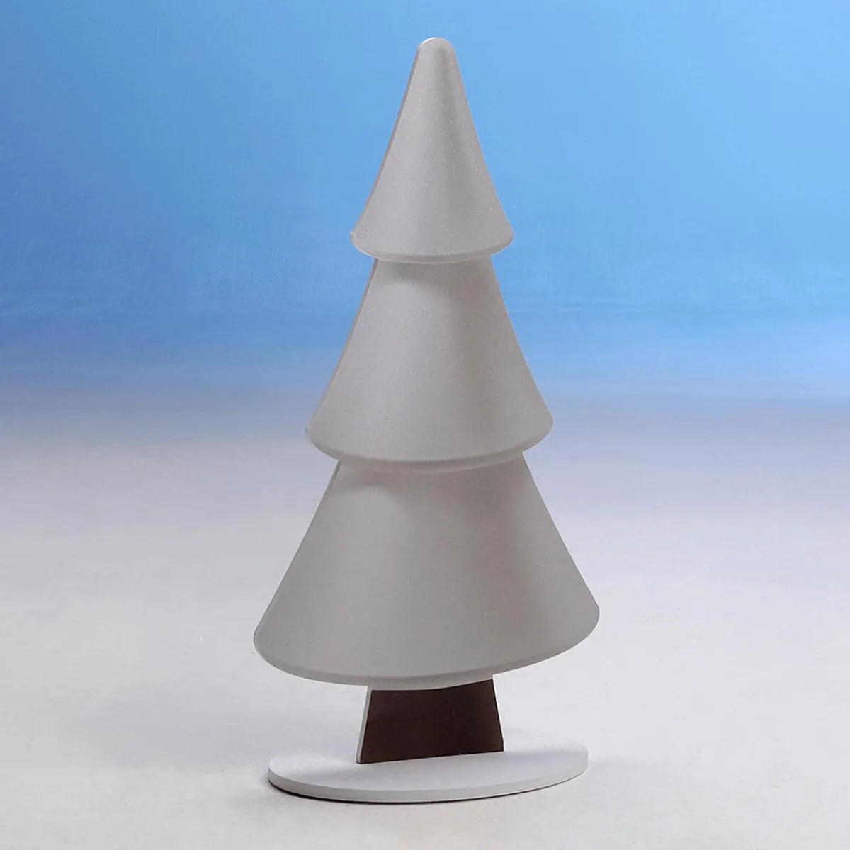 Decoración De Invierno|Figuras De Navidad>DecoWoerner Soporte De Abeto De Nieve Con Purpurina 34 X 69 Cm Plata blanco