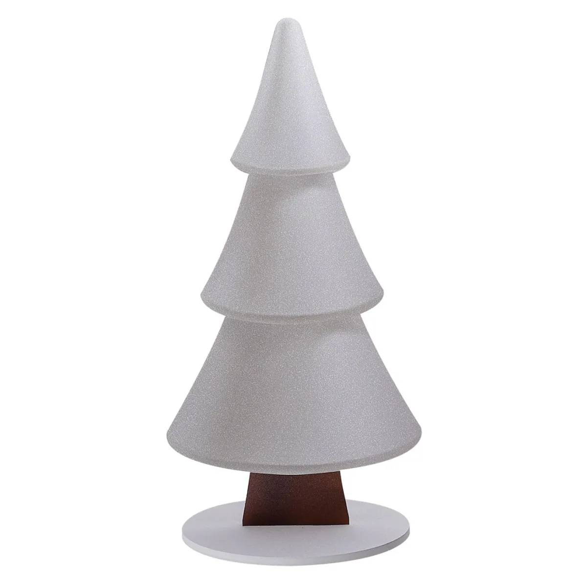 Decoración De Invierno|Figuras De Navidad>DecoWoerner Soporte De Abeto De Nieve Con Purpurina 49 X 99 Cm Plata blanco