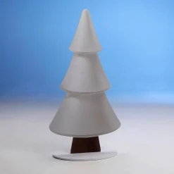 Decoración De Invierno|Figuras De Navidad>DecoWoerner Soporte De Abeto De Nieve Con Purpurina 49 X 99 Cm Plata blanco