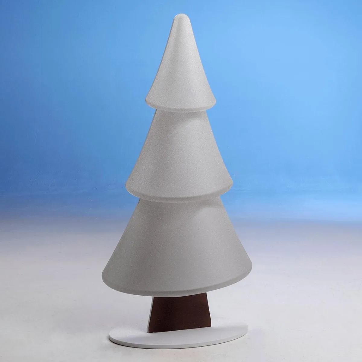 Decoración De Invierno|Figuras De Navidad>DecoWoerner Soporte De Abeto De Nieve Con Purpurina 49 X 99 Cm Plata blanco
