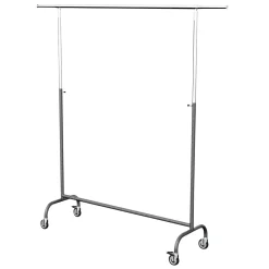 Percheros>DecoWoerner Soporte De Rodillo "Sólido" Antracita, 150 Cm De Ancho Gris
