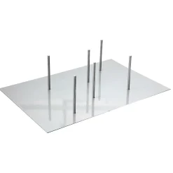 Decoración Natural|Macetas Y Artículos De Decoración>DecoWoerner Soporte Metálico, Altura: 30 Cm plata