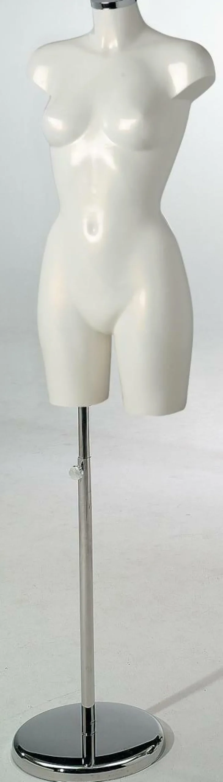 Bustos De Costura|Maniquíes>DecoWoerner Soporte Metálico Para Torsos, Alojamiento Para Sujeción De Piernas plata