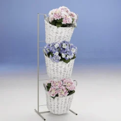 Expositores Para Tiendas>DecoWoerner Soporte Para Cestas, Altura 115 Cm Gris
