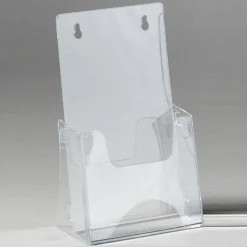 Expositores Para Tiendas>DecoWoerner Soporte Para Folletos Plegable, Longitud DIN transparente