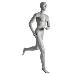 Maniquíes>DecoWoerner Sport Maniquí Mujer Corredora - Pierna Izquierda Levantada Gris
