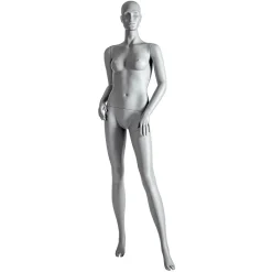 Maniquíes>DecoWoerner Sport Mannequin Lady Athlete - Pierna Izquierda Abierta Y Ambos Brazos Doblados Gris