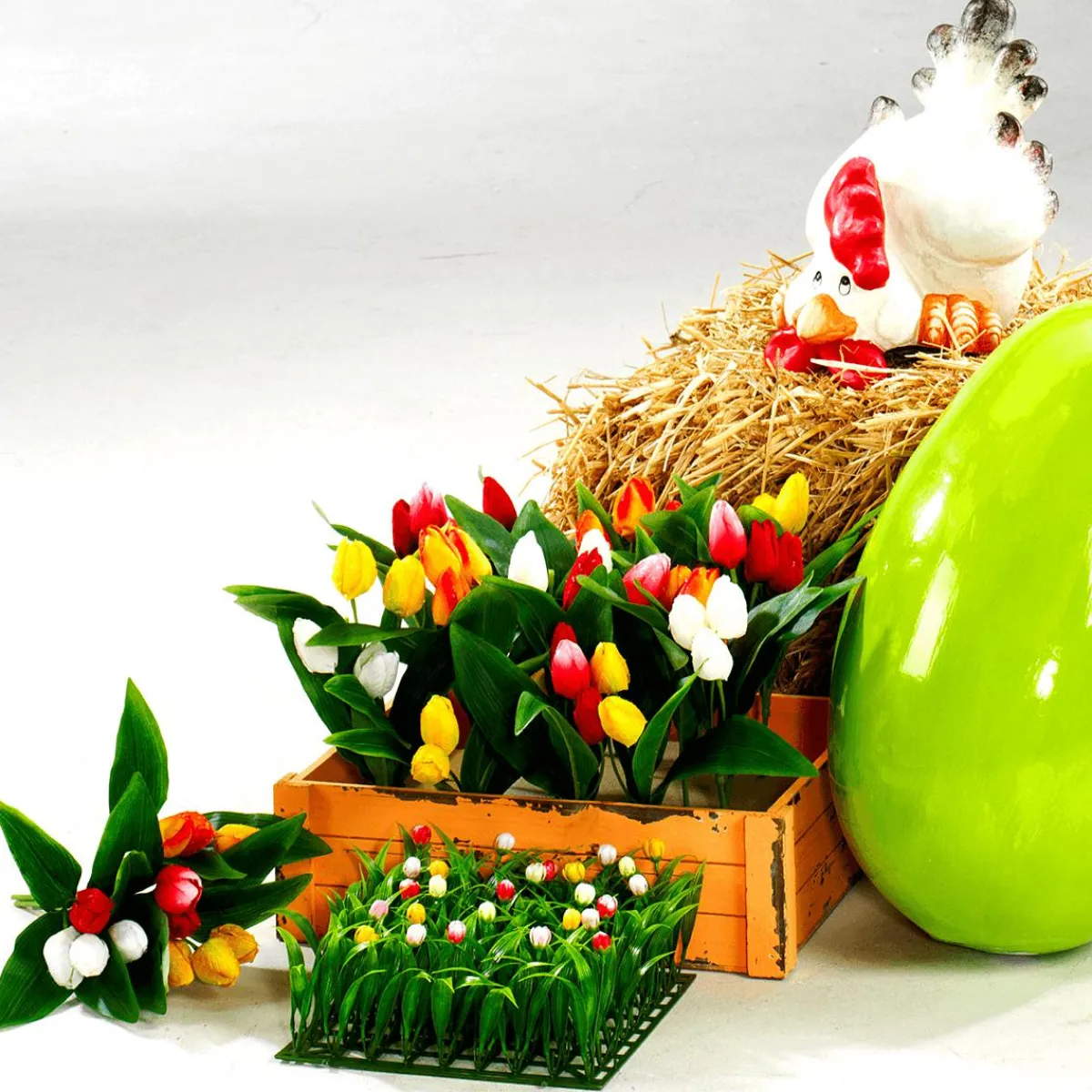 Decoración De Primavera|Ramos Y Coronas De Flores>DecoWoerner Surtido De Ramo De Tulipanes Artificial multicolor