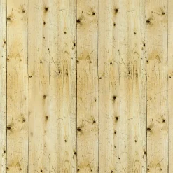 Telas>DecoWoerner Tejido Decorativo "Listones De Madera", Anchura: 150 Cm Beige