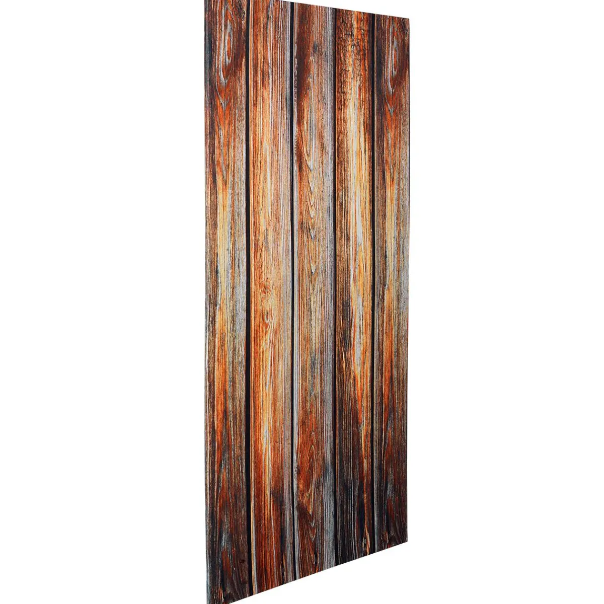 Telas>DecoWoerner Tejido Decorativo "Listones De Madera", Anchura: 150 Cm marrón