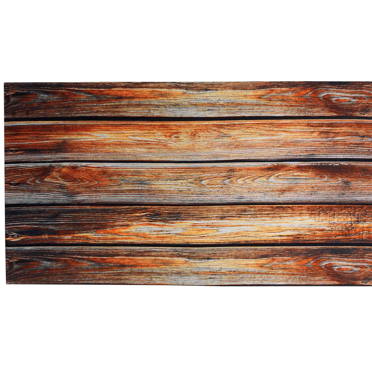 Telas>DecoWoerner Tejido Decorativo "Listones De Madera", Anchura: 150 Cm marrón