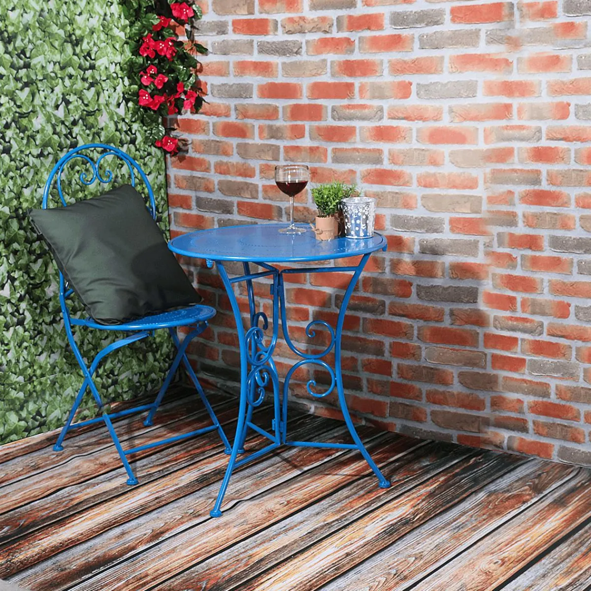 Telas>DecoWoerner Tejido Decorativo "Listones De Madera", Anchura: 150 Cm marrón
