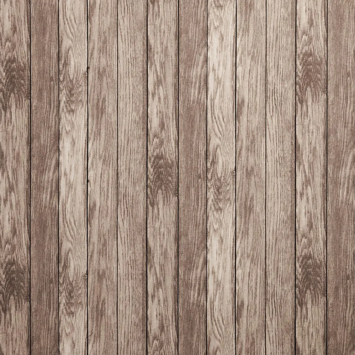 Telas>DecoWoerner Tejido Decorativo "Muro De Listones De Madera", Anchura 140 Cm, Beige