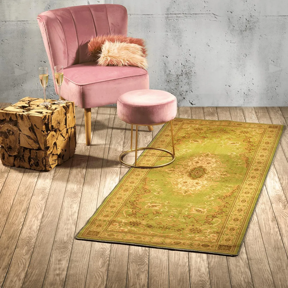 Telas>DecoWoerner Tejido Decorativo "Muro De Listones De Madera", Anchura 140 Cm, Beige