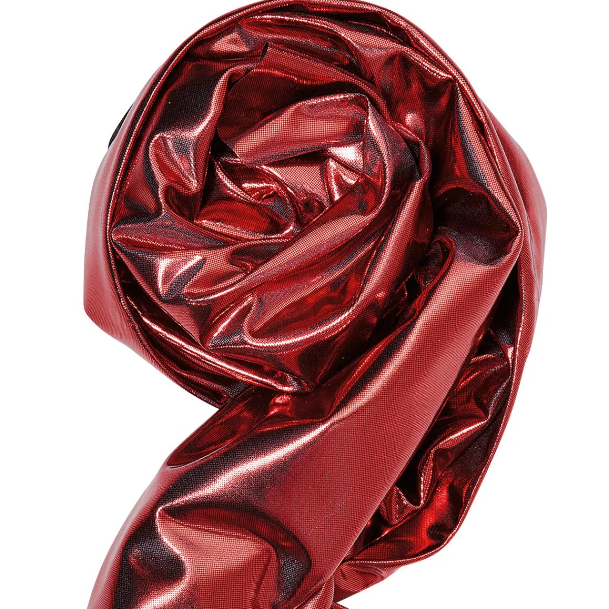 Telas>DecoWoerner Tela Brillante Jersey De Papel De Aluminio Roja, Anchura: 110 Cm rojo