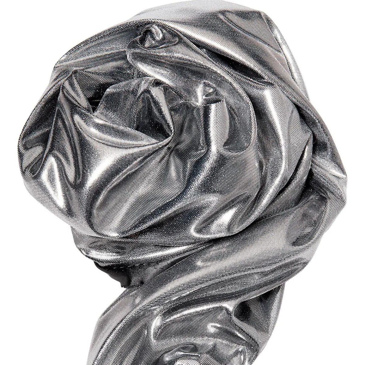 Telas>DecoWoerner Tela Brillante Jersey De Papel De Aluminio Color Plateado, Anchura: 110 Cm plata
