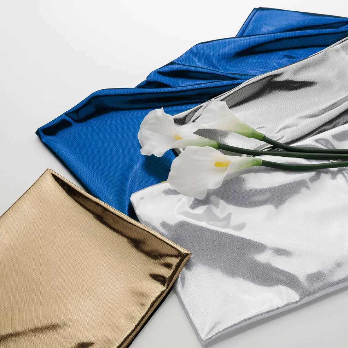 Telas>DecoWoerner Tela Brillante Jersey De Papel De Aluminio Color Plateado, Anchura: 110 Cm plata