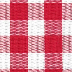 Telas>DecoWoerner Tela De Algodón "A Cuadros", Anchura: 140 Cm rojo