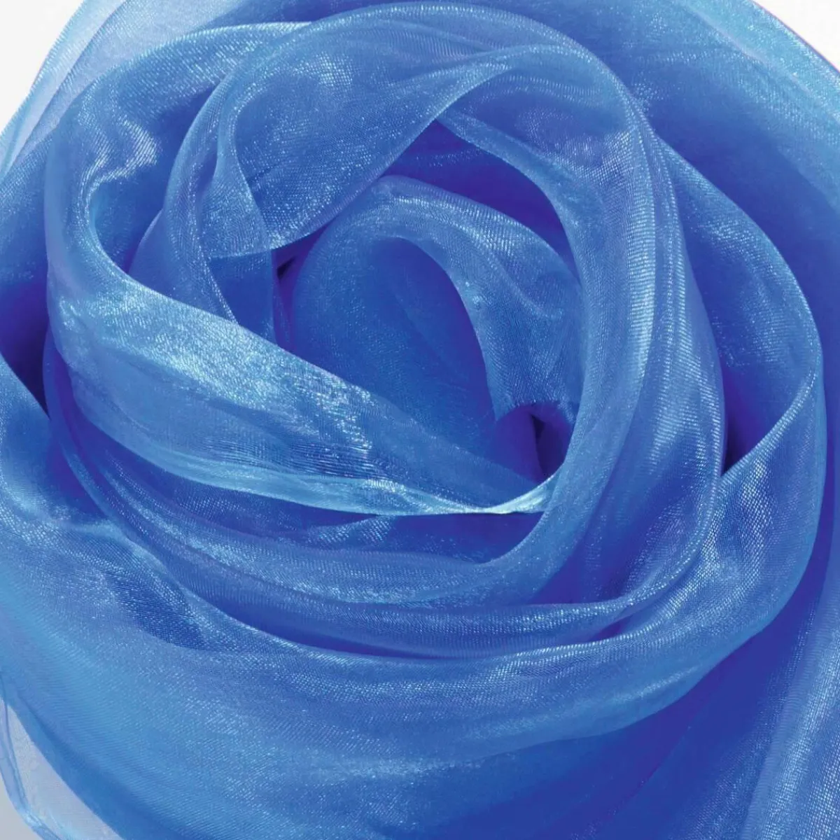 Telas|Decoración De Invierno>DecoWoerner Tela De Chifón, Color , 145 Cm azul
