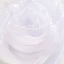 Telas|Decoración Temática>DecoWoerner Tela De Chifón, Color , 145 Cm blanco