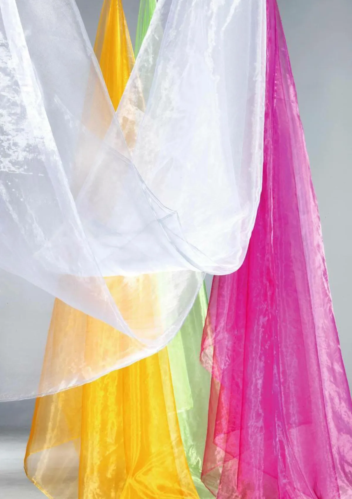 Telas|Decoración Temática>DecoWoerner Tela De Chifón, Color , 145 Cm blanco
