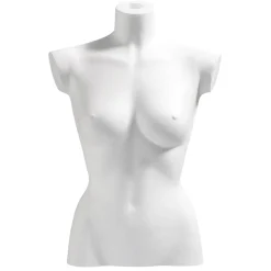 Maniquíes|Ayudas Y Herramientas De Decoración>DecoWoerner Torso Femenino De Corcho , 63 Cm blanco