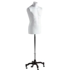 Maniquíes>DecoWoerner Torso Masculino De Corcho , 78 Cm blanco
