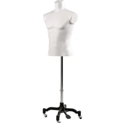 Maniquíes|Ayudas Y Herramientas De Decoración>DecoWoerner Torso Masculino De Corcho 65 Cm blanco