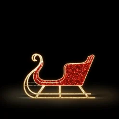Luces De Navidad>DecoWoerner Trineo Luminoso XXL Para Exteriores 230cm rojo