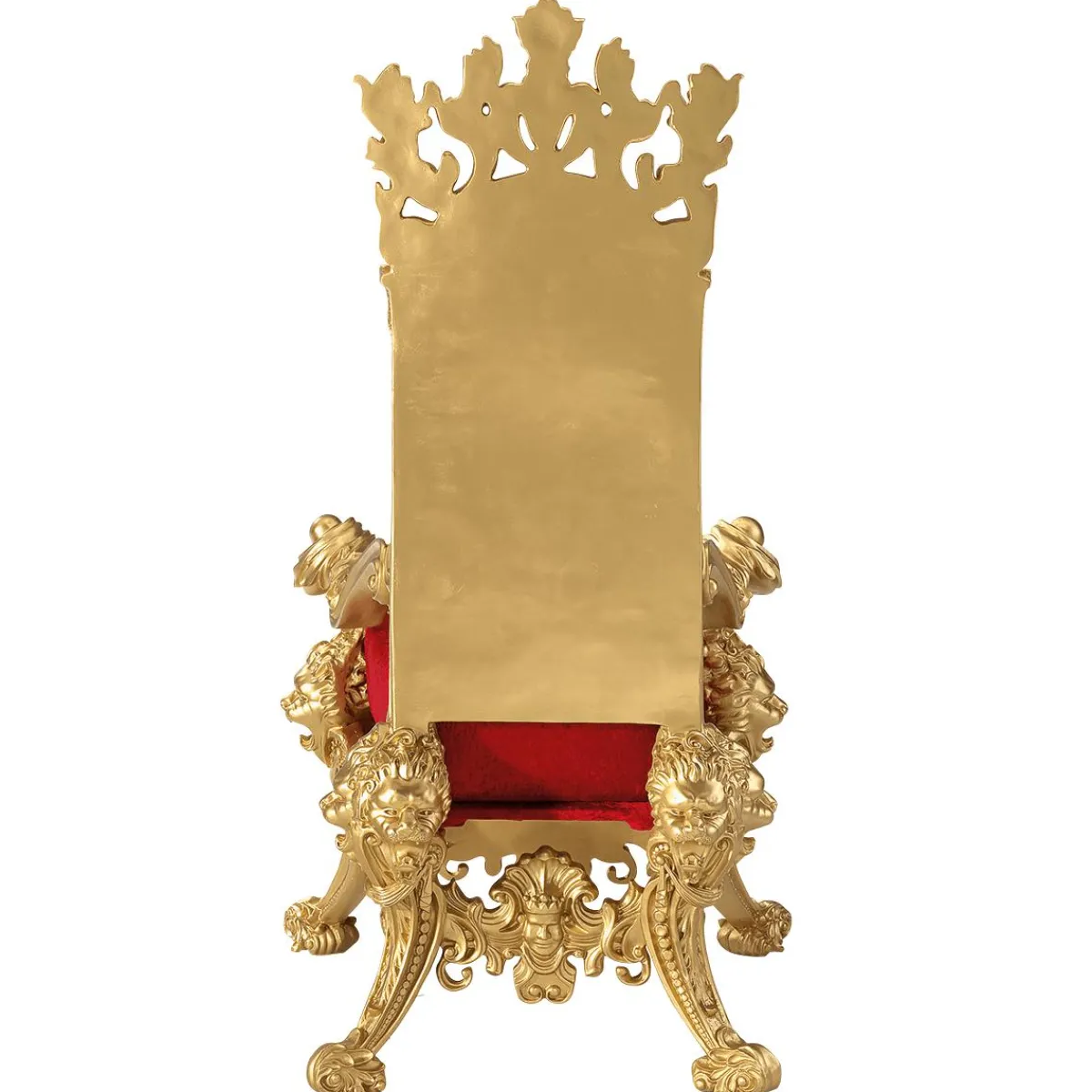 Decoración Navideña Xxl>DecoWoerner Trono "Estilo Barroco", Altura: 190 Cm, Oro-rojo multicolor