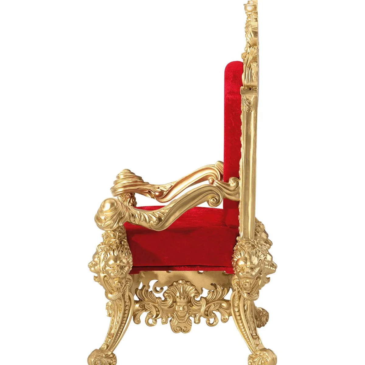 Decoración Navideña Xxl>DecoWoerner Trono "Estilo Barroco", Altura: 190 Cm, Oro-rojo multicolor