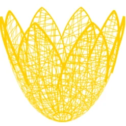 Decoración De Verano|Decoración De Primavera>DecoWoerner Tulipán 3D De Malla De Fibra 102 X 100 Cm amarillo