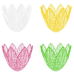 Decoración De Verano|Decoración De Primavera>DecoWoerner Tulipán 3D De Malla De Fibra 102 X 100 Cm amarillo