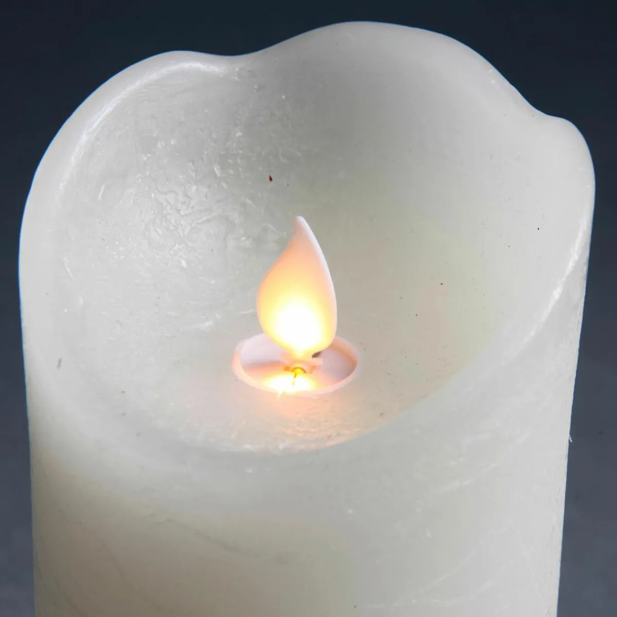 Luz Decorativa>DecoWoerner Vela De Cera LED 7,5 X 10 Cm blanco