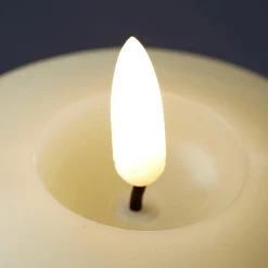 Luz Decorativa|Figuras De Navidad>DecoWoerner Vela De Cera LED 7,5 X 14,5 Cm blanco