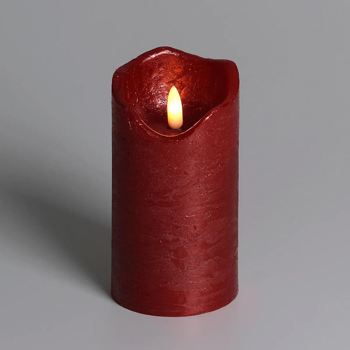 Luz Decorativa>DecoWoerner Vela De Cera LED Roja 7,5 Cm Ø, 12,5 Cm De Altura rojo