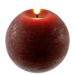 Luz Decorativa|Decoración Temática>DecoWoerner Velas De Cera LED Redondas De 10 Cm Ø rojo