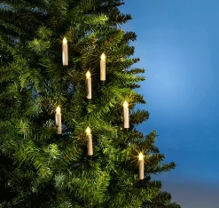 Luz Decorativa|Luces De Navidad>DecoWoerner Velas Decorativas LED Cálido 10 Cm blanco