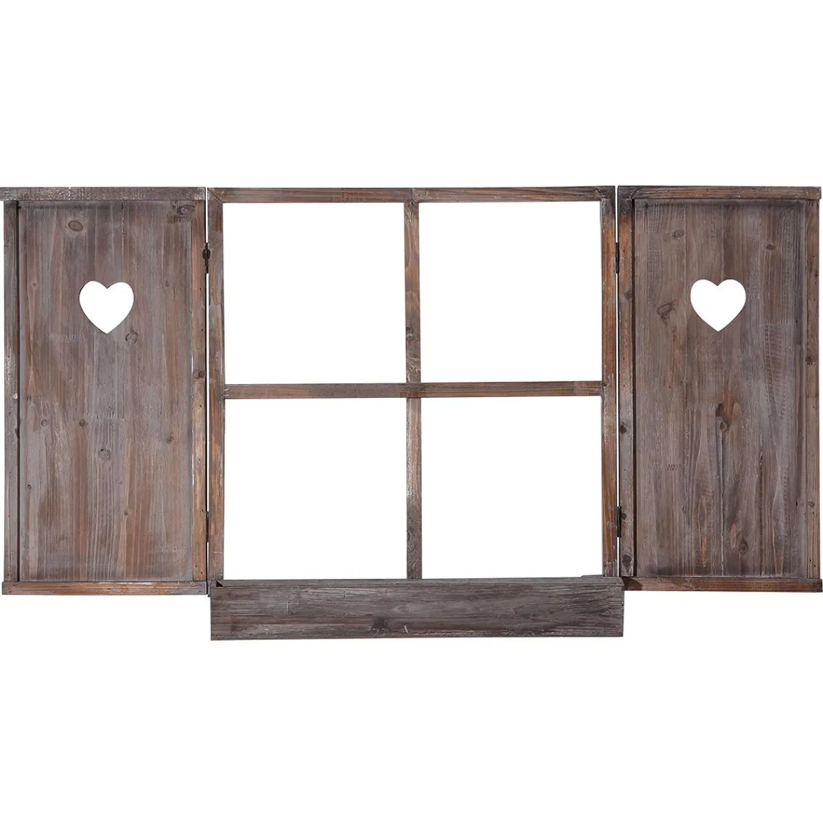 Decoración Natural|Decoración De Verano>DecoWoerner Ventana De Cabaña Decorativa Madera natural