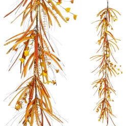 Decoración De Otoño|Guirnaldas Y Vides>DecoWoerner Vid Artificial En Mezcla De Otoño 150 Cm naranja