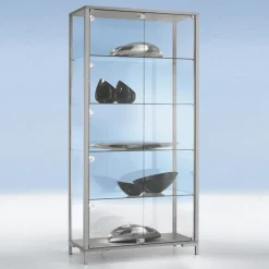 Expositores Para Tiendas>DecoWoerner Vitrina Con Iluminación, 186 X 100 X 40 Cm transparente