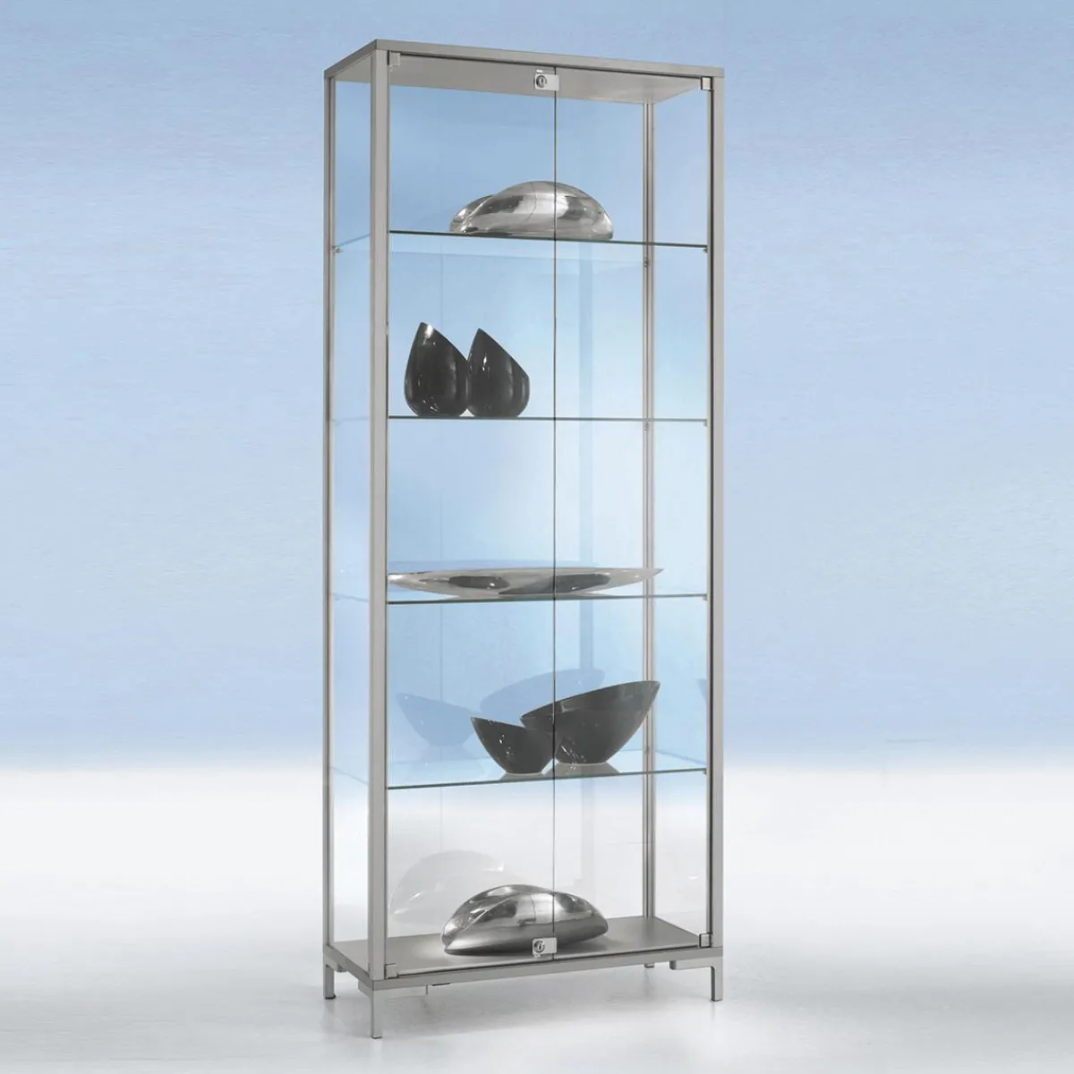 Expositores Para Tiendas>DecoWoerner Vitrina De Pie, 186 X 80 X 40 Cm transparente