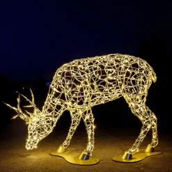 Luz Decorativa|Decoración De Animales>DecoWoerner XXL LED Trasero Caliente Para Exterior 120 Cm plata
