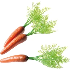 Verduras Y Hierbas>DecoWoerner Zanahorias Con Hojas Verdes Chupete 30 Cm, 3 Piezas naranja